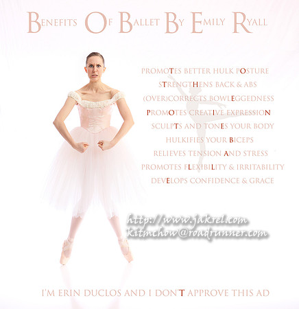 Benefits of Ballet Poster - TTP Nutcracker 2012