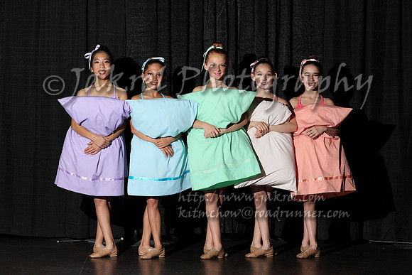Evoke Dancers Modeling Pillow Dresses with Human Arms Belt Accessory