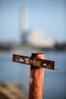 Carlsbad Photography, Landscape - Encina Power Station Smokestack, Agua Hedionda Lagoon, Tamarack Beach