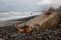 Carlsbad Photography, Landscape - Encina Power Station Smokestack, Agua Hedionda Lagoon, Tamarack Beach