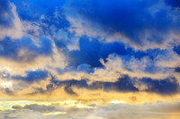 Above the clouds sunset