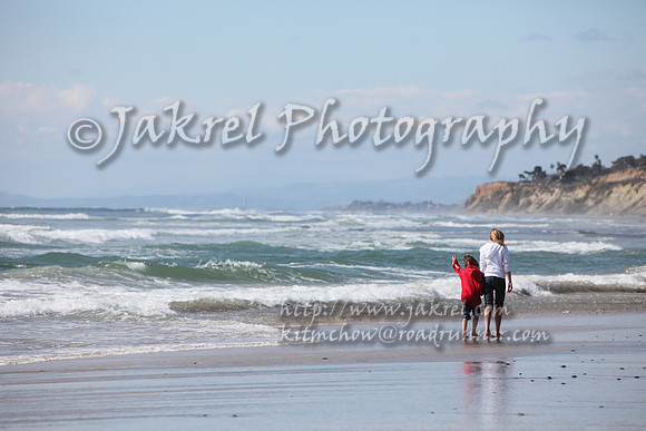 Encina Power Station Smokestack from Torrey Pines Beach