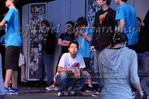 Kevin still trying to master the art of blowing bubbles