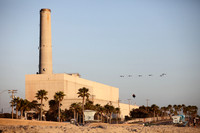 Carlsbad Photography, Landscape - Encina Power Station Smokestack, Agua Hedionda Lagoon, Tamarack Beach