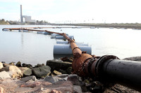 Carlsbad Photography, Landscape - Encina Power Station Smokestack, Agua Hedionda Lagoon, Tamarack Beach