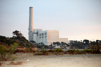 Carlsbad Photography, Landscape - Encina Power Station Smokestack, Agua Hedionda Lagoon, Tamarack Beach